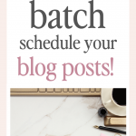 Batch schedule blog posts